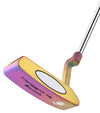 Orlimar Golf Tangent T2 Blade Putter with Chroma PVD Finish  - bottom and side with simulated face insert views