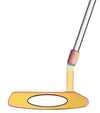 Orlimar Golf Tangent T2 Blade Putter with Chroma PVD Finish  - side showing  simulated face insert