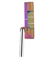 Orlimar Golf Tangent T2 Blade Putter with Chroma PVD Finish  - top view showing dual alignment aid lines