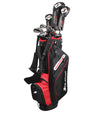 Orlimar Mach 1 Pro Men's Complete Golf Set in black with red details with clubs and headcovers