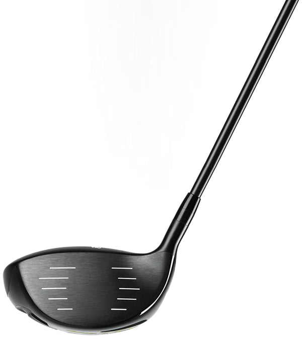 Orlimar Slice Killer Seniors Driver in an all-black PVD finish - face view with alignment lines