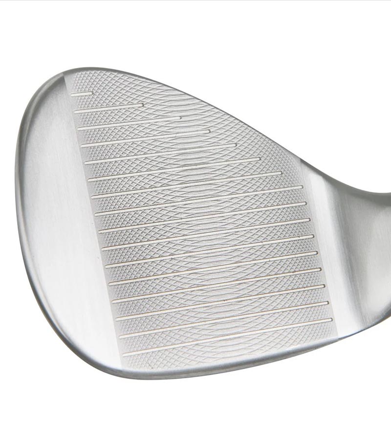 Orlimar Spin Tech Mens Wedge- close up of precision dual milled face