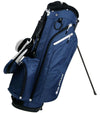 Orlimar SRX 7.4 Stand Golf Bag in Navy with legs extended