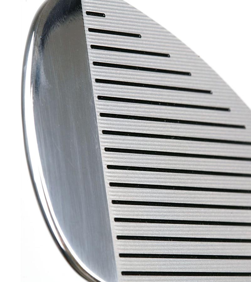 Orlimar ST2 Mens Wedge -close up of laser engraved face