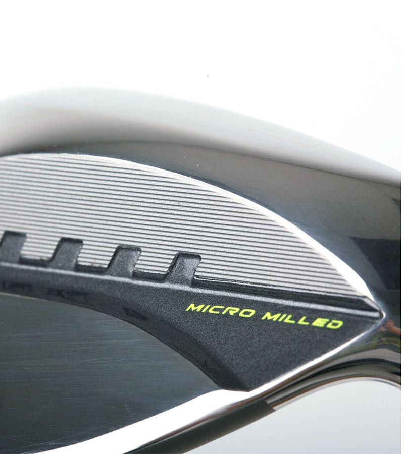 Orlimar ST2 Mens Wedge - close up of micro milled section on back of club