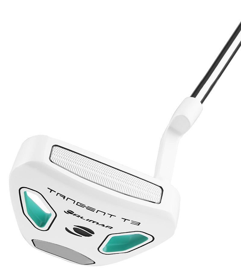 Orlimar Tangent T3 Women’s Mallet Putter in Seafoam Green/White - bottom and side with milled insert