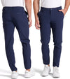 Puma 101 EVO Mens Golf Pants in Deep Navy - model front & back view