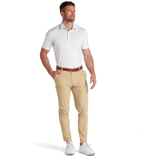 101 EVO Mens Golf Pants in Prairie Tan - model front view