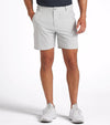 Puma 101 Solid Men’s Golf Shorts 7" inseam in Ash Gray -partial model front views