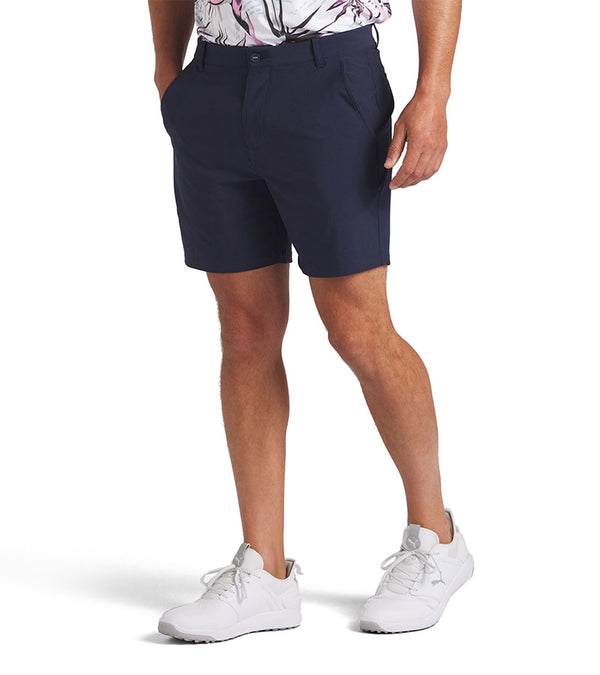 Puma 101 Solid Men’s Golf Shorts Inseam: 7" in Deep Navy - partial model front view