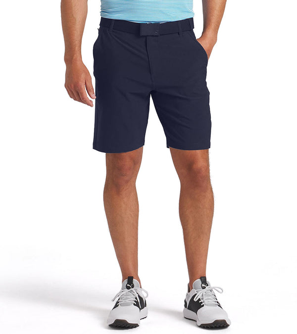 Puma 101 Solid Men’s Golf Shorts Inseam: 9" in Deep Navy - partial model front view