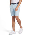 Puma 101 Solid Men’s Golf Shorts with Inseam: 9" in Silver Sky - partial model front view