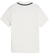 Puma AP Pointelle Women’s Golf Polo in warm white - back view