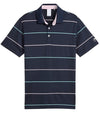 Puma AP Rugby Stripe Mens Golf Polo in Deep Navy - front