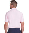 Puma AP Tipped Jacquard Mens Golf Polo in Pale Pink- partial model back view