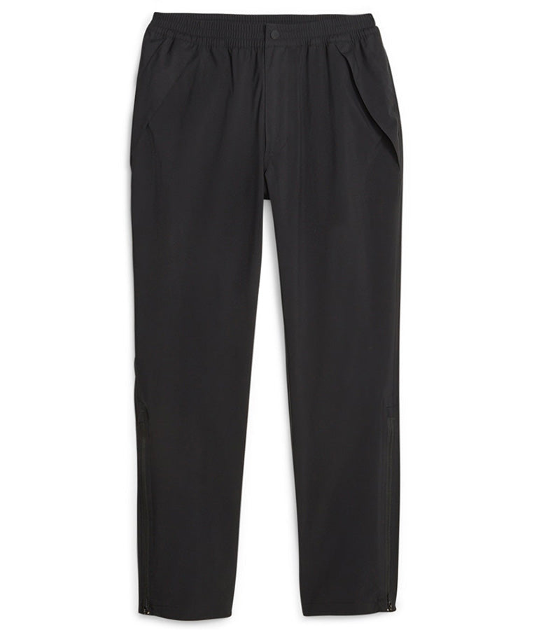 Puma DRYLBL Mens Rain Golf Pants front in Puma Black