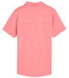 Puma MATTR Lianas Jacquard Womens Golf Polo in Peach Frost - back view