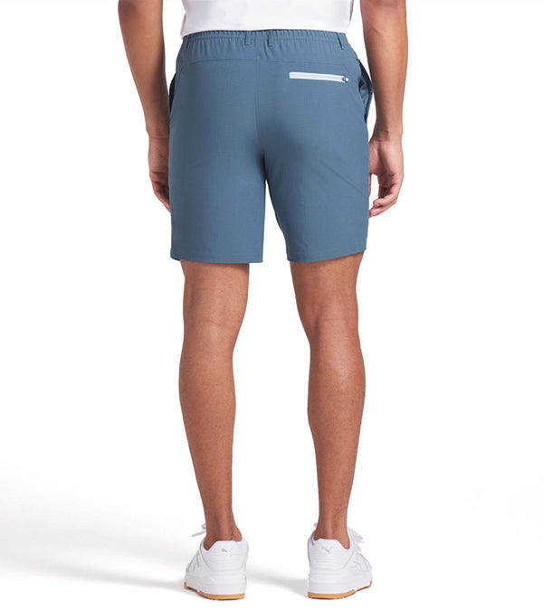 Puma Ripguard 8" Mens Golf Shorts in Gray Skies -partial model back view