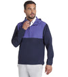 Puma Ripguard Anorak Pullover Mens Golf Jacket  in Blue Crystal -partial model front view
