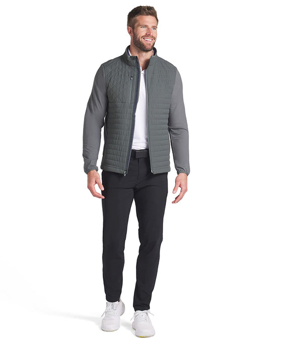 Puma Scotia 2.0 Golf Jacket in Mineral Gray - model front view