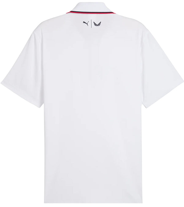 Puma Volition Tipped Men’s Golf Polo in White Glow - back