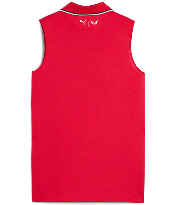 Puma Volition Tipped Sleeveless Womens Golf Polo Shirt