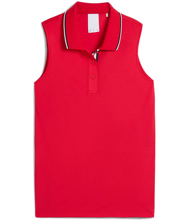 Puma Volition Tipped Sleeveless Womens Golf Polo Shirt