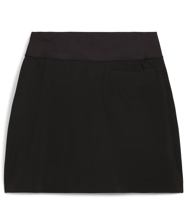 Puma Blake 17.5" Womens Golf Skirt - back view in Puma Black