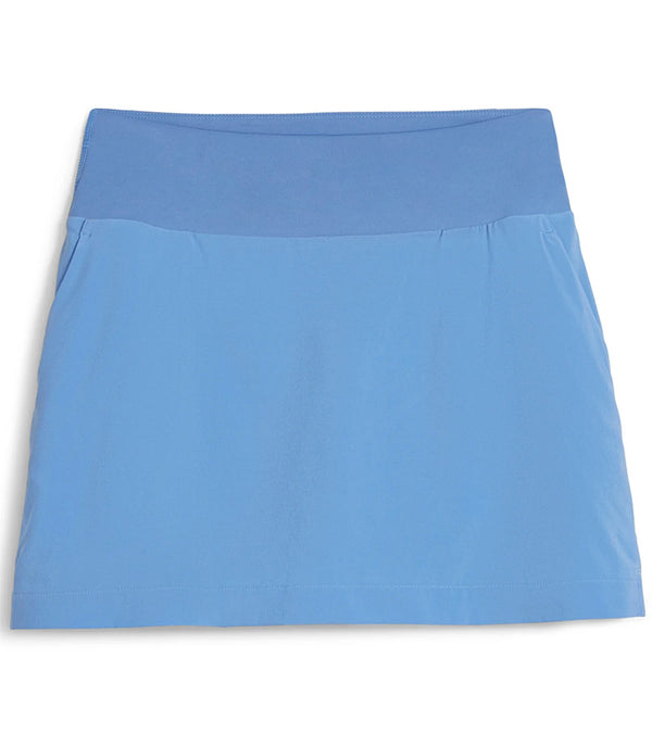 Puma Blake 17.5" Womens Golf Skirt - front in Blue Skies