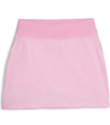 Puma Blake 17.5" Womens Golf Skirt - front in Pink Icing