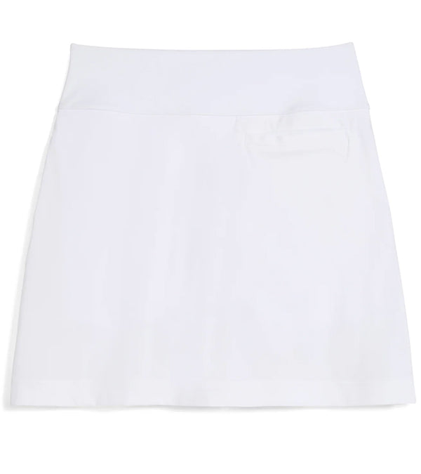 Puma Blake 17.5" Womens Golf Skirt - back - in White Glow