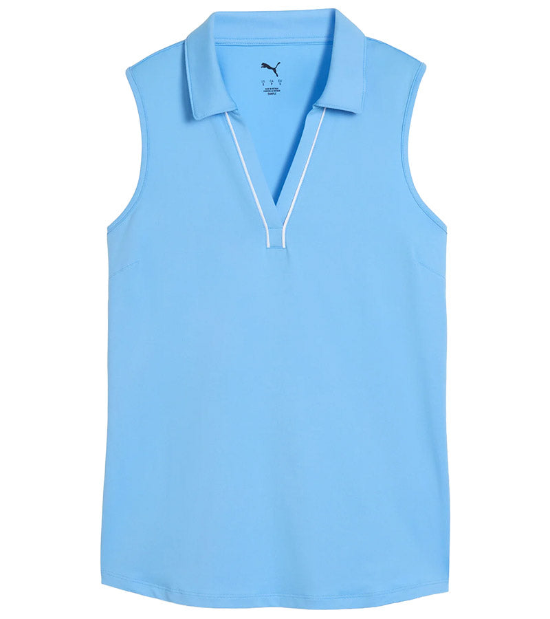 Puma CLOUDSPUN Piped Sleeveless Women's Golf Polo Shirt - 5 Colors