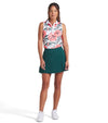 Puma Haute Womens Golf Skirt in Myrtle Green- model front view