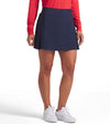 Puma Haute Womens Golf Skirt in Deep Navy- partial model front view