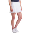 Puma Haute Womens Golf Skirt in White Glow - partial model front view