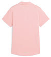 Puma Pique Accent Womens Golf Polo Shirt in Pink Fruit - back view
