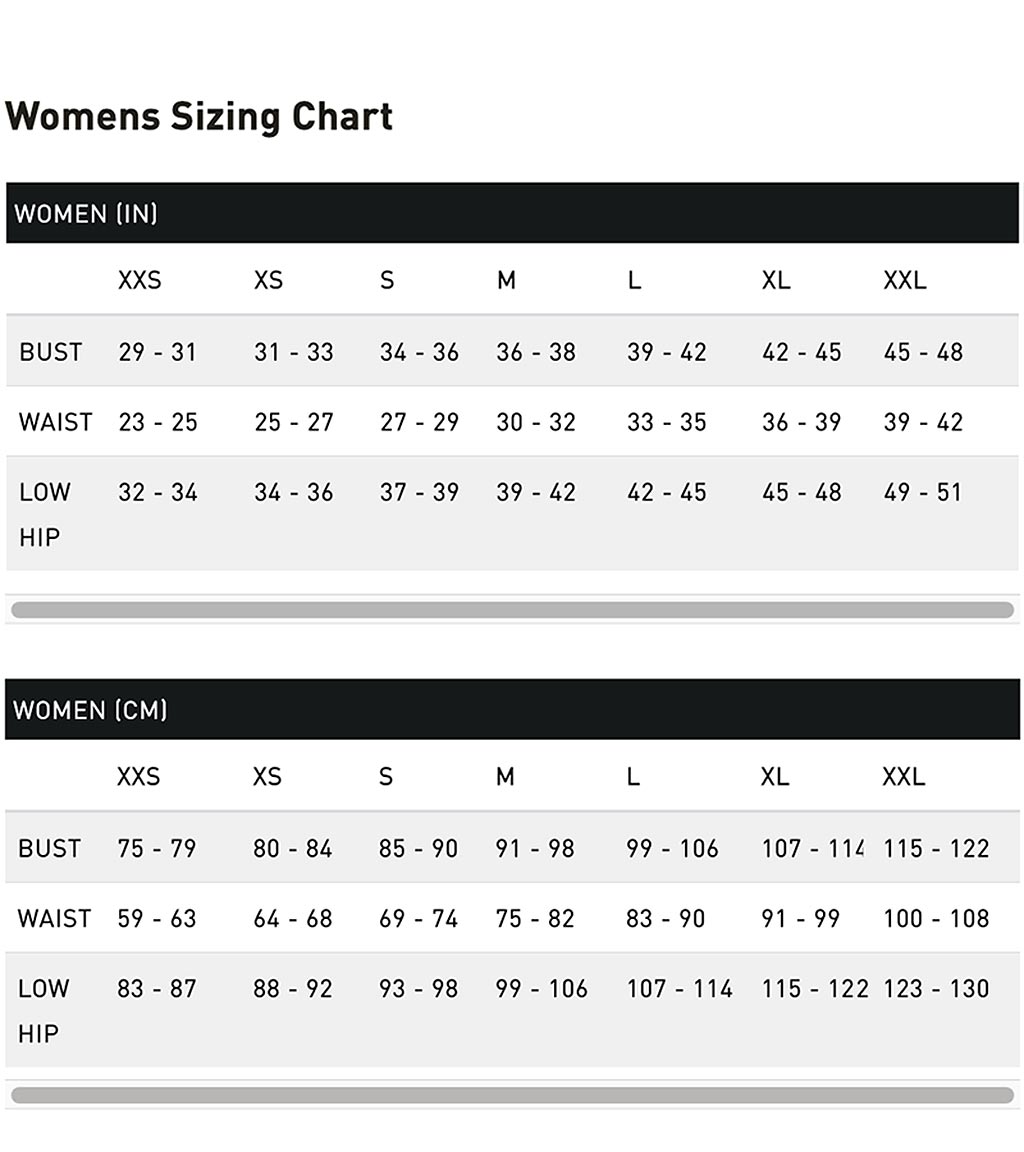 Puma Womens Sizing Chart