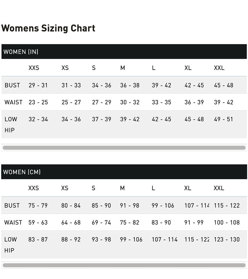 Puma Womens Sizing Chart