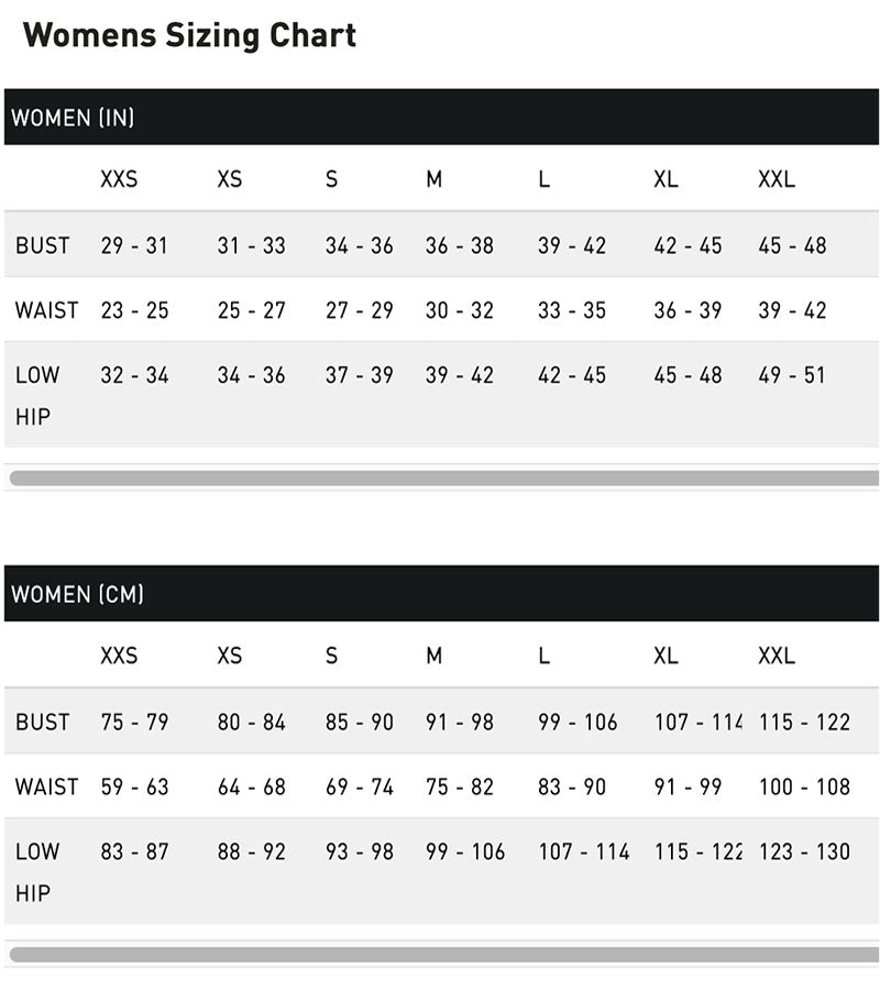 Puma Womens Sizing Chart