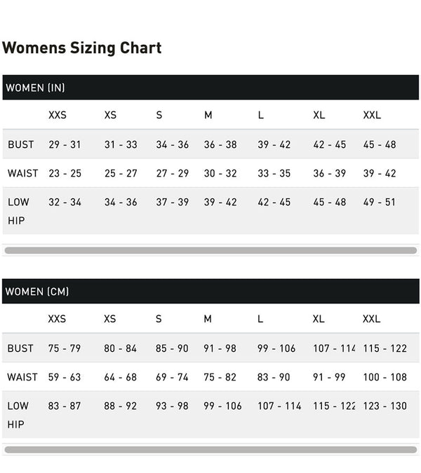 Puma Womens Sizing Chart