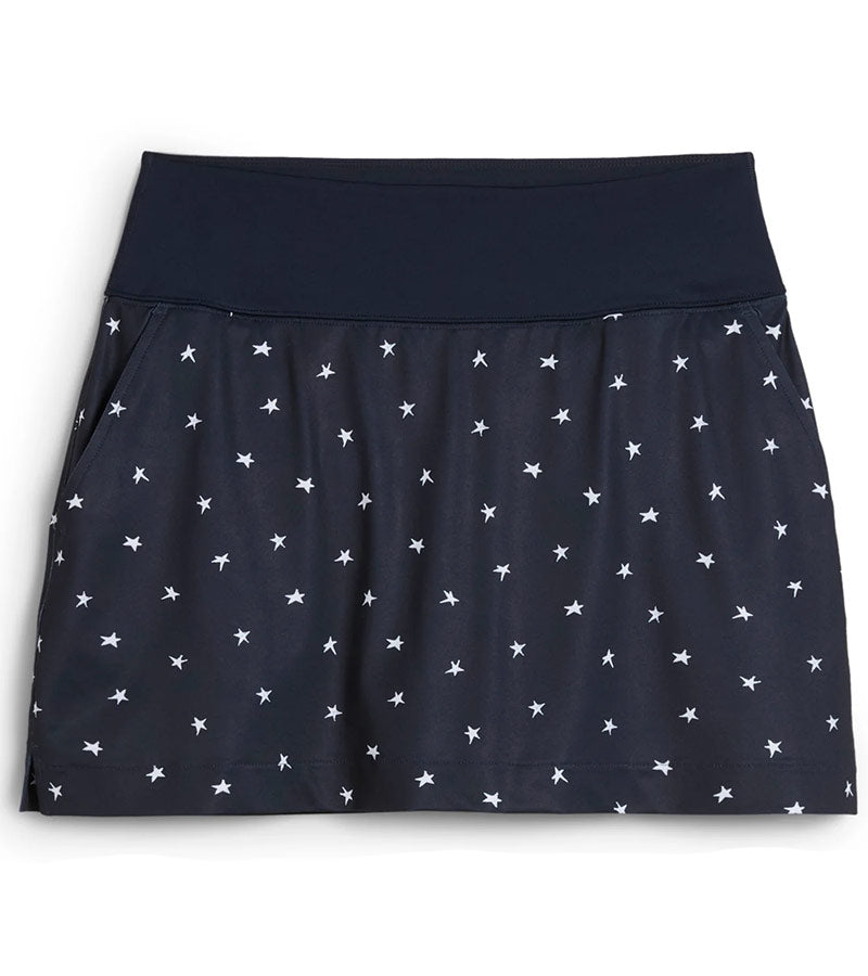 Puma Volition Dancing Stars Golf Skirt in Deep Navy - front view