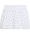 Puma Volition Dancing Stars Golf Skirt in White Glow-back view