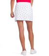 Puma Volition Dancing Stars Golf Skirt in White Glow - partial model back view
