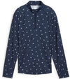 Puma Volition YouV Star Womens Golf Quarter Zip in Deep Navy -front