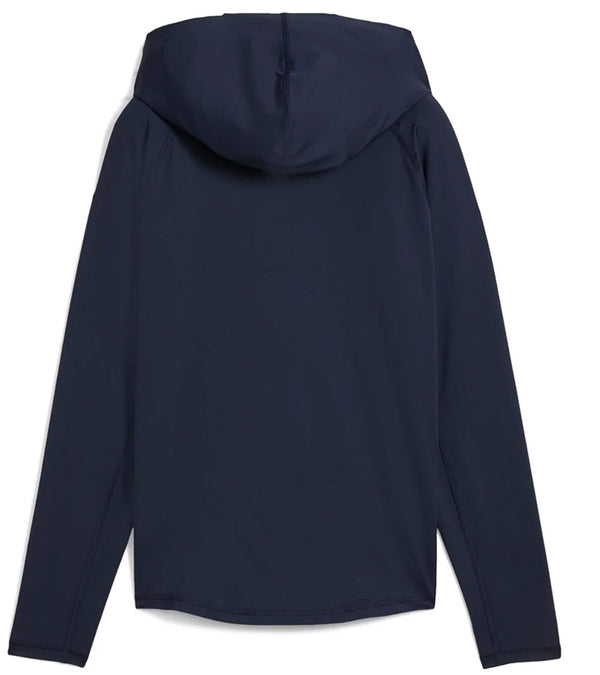 Puma YouV Brrr Women’s Golf Hoodie in Deep Navy -back view