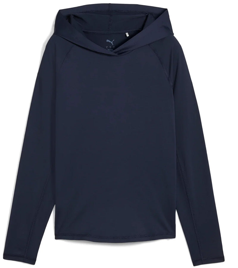 Puma YouV Brrr Women’s Golf Hoodie in Deep Navy - front view
