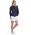Puma YouV Brrr Women’s Golf Hoodie in Deep Navy -model in front view