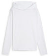 Puma YouV Brrr Women’s Golf Hoodie in White Glow-front view