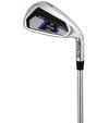 Ram Golf SDX Mens Golf Clubs Set - #7 iron in black with blue & white details/accents