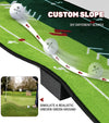 Saplize Two Speed Golf Putting Mat - explaining custom slope